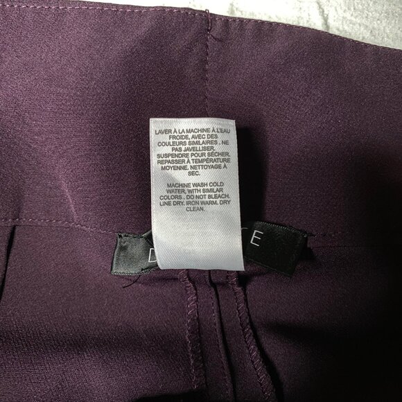 Dynamite Women's Pants with Attached Loose Belt in Dark Purple, size US 2 - Picture 9 of 9